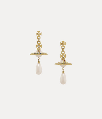 Vivienne Westwood Pearl Drop Earrings 夢幻立體珍珠土星耳環（共3色！）