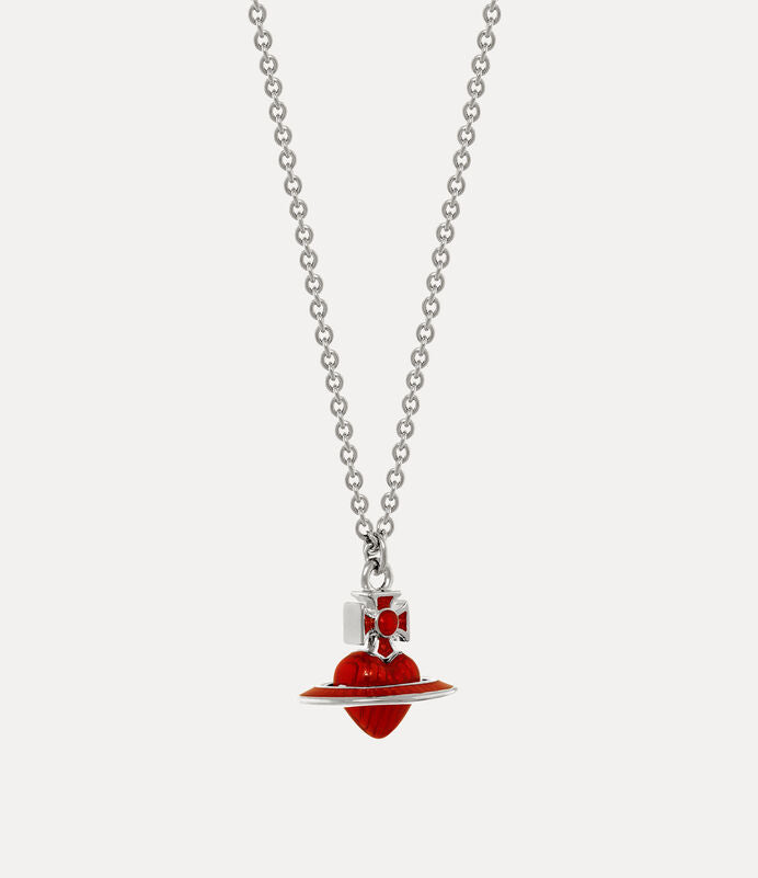 Vivienne Westwood FABIANNA Pendant Necklace 琺瑯立體愛心項鍊