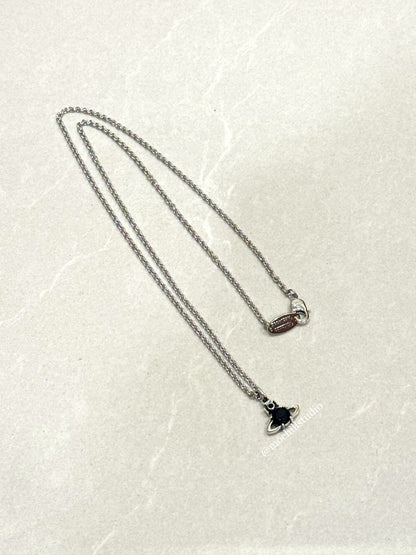Vivienne Westwood Man. Reina Pendant Necklace 男款水晶土星長項鍊 （共2色！）
