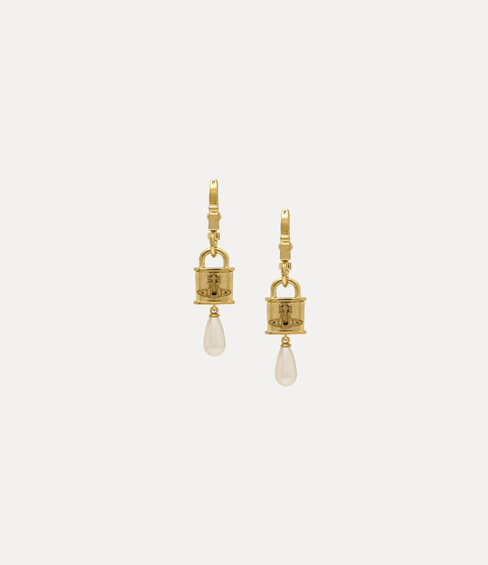 Vivienne Westwood Celestia Small Earrings 鎖頭水滴耳環