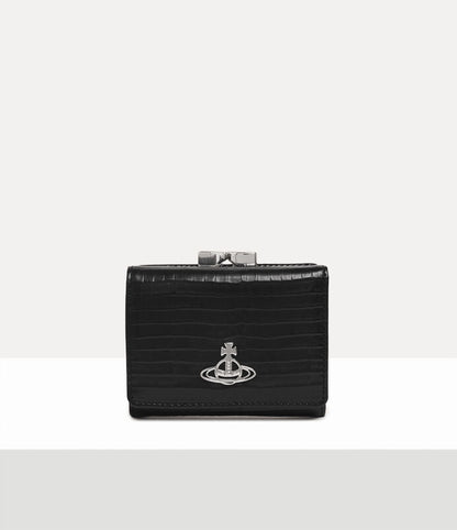 Vivienne Westwood Small CROCODILE Wallet 口金鱷魚紋三折短夾（共3色！）