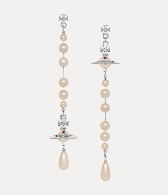 Vivienne Westwood Broken Pearl Drop Earrings 夢幻立體破碎珍珠土星耳環（共4色！）