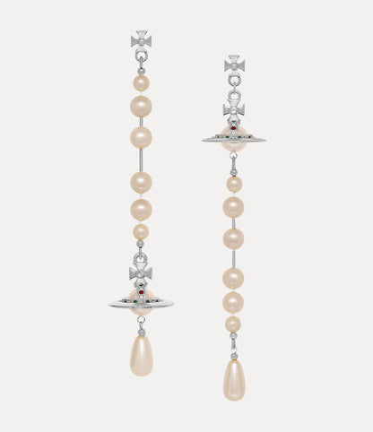 Vivienne Westwood Broken Pearl Drop Earrings 夢幻立體破碎珍珠土星耳環（共4色！）