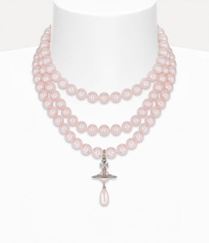 Vivienne Westwood Three Row Pearl Necklace 三層珍珠頸鍊（共3色！）