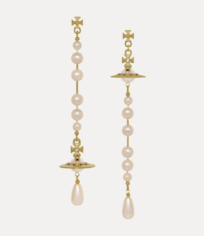 Vivienne Westwood Broken Pearl Drop Earrings 夢幻立體破碎珍珠土星耳環（共4色！）