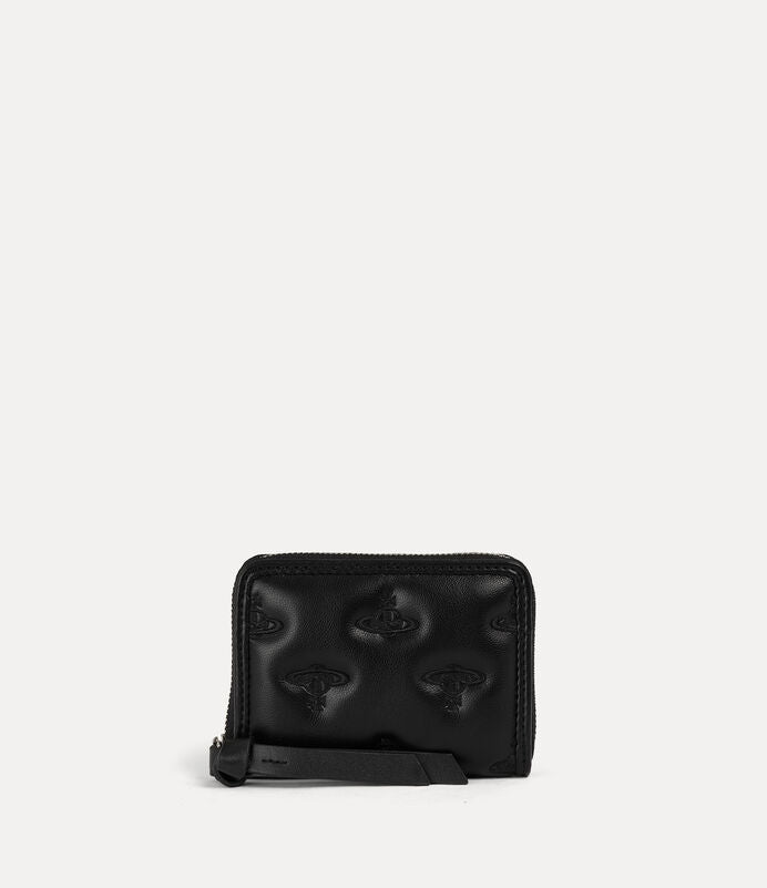 Vivienne Westwood Zip Coin Case 土星壓紋零錢包