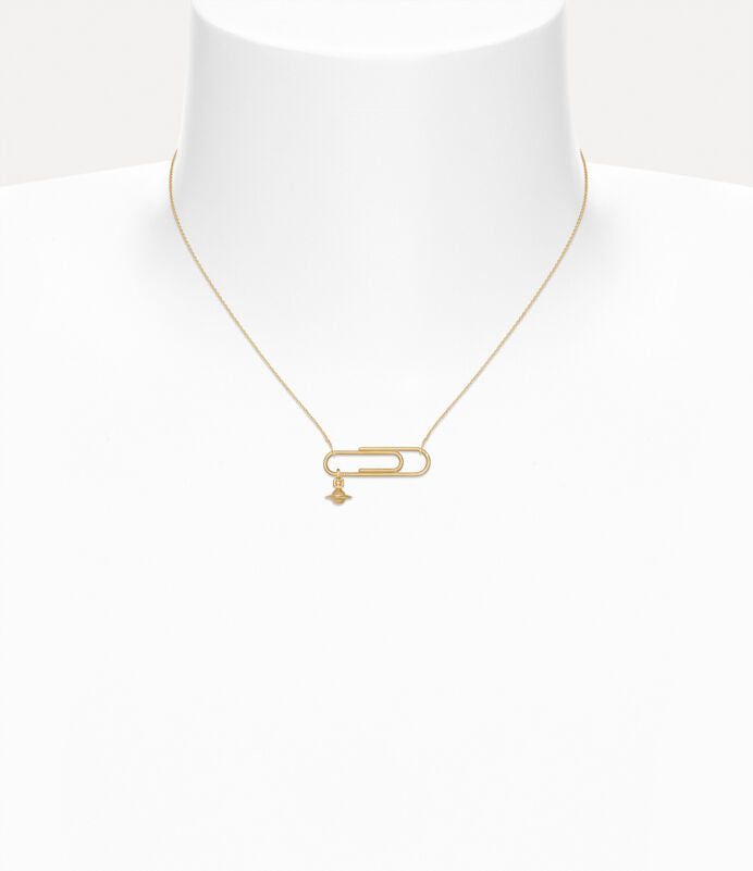 Vivienne Westwood Pimlico Pendant Necklace 土星別針純金項鍊