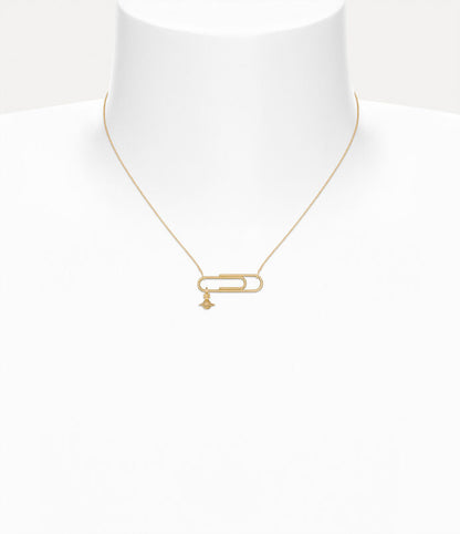 Vivienne Westwood Pimlico Pendant Necklace 土星別針純金項鍊