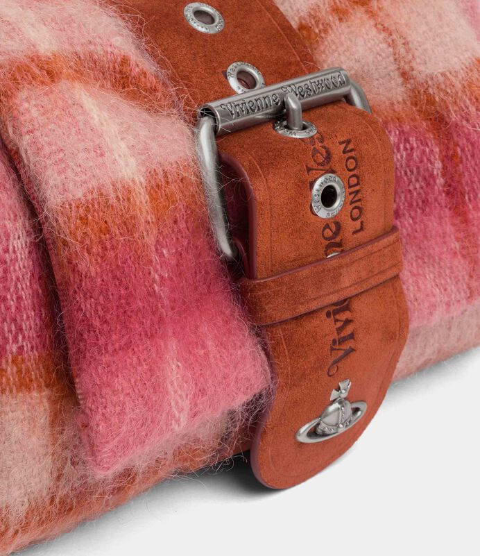 Vivienne Westwood Hazel Treasure Handbag 毛呢格紋雙背包