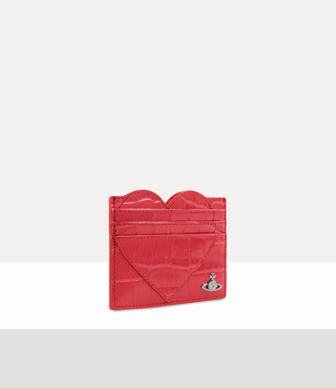 Vivienne Westwood Heart Card Holder 鱷魚壓紋愛心卡夾