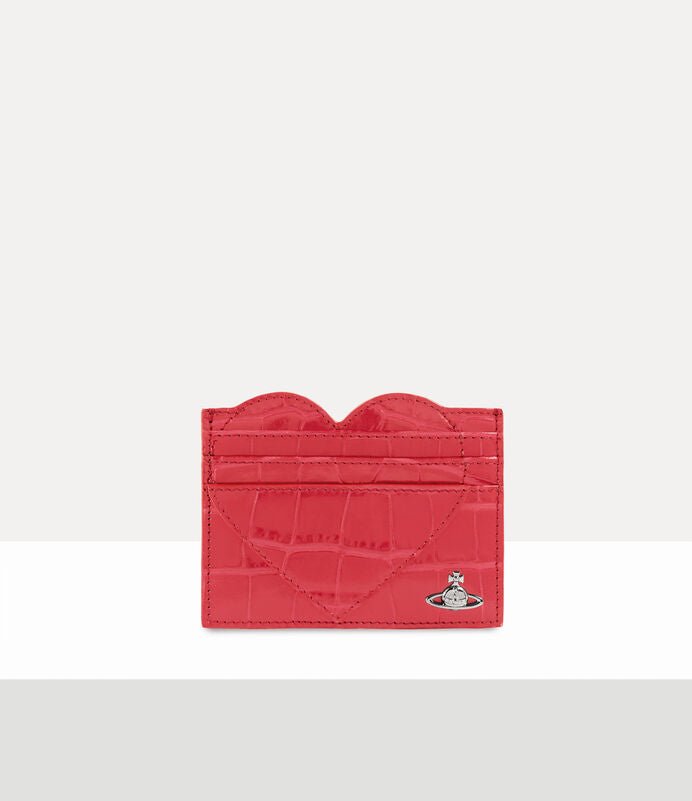 Vivienne Westwood Heart Card Holder 鱷魚壓紋愛心卡夾
