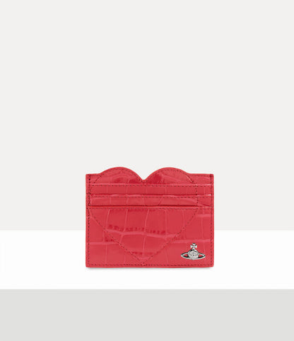 Vivienne Westwood Heart Card Holder 鱷魚壓紋愛心卡夾