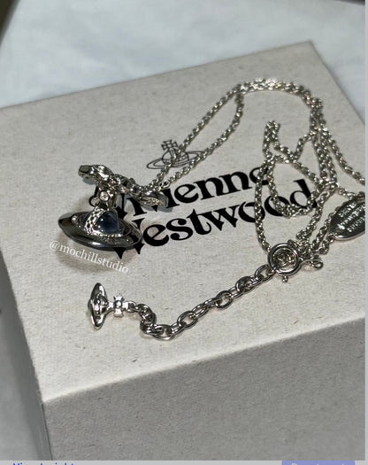 Vivienne Westwood Octavie Necklace 夢幻立體蝴蝶結土星純銀項鍊（共5色！）