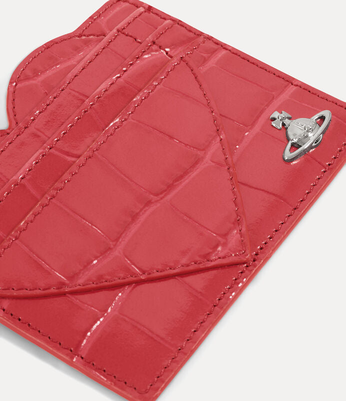 Vivienne Westwood Heart Card Holder 鱷魚壓紋愛心卡夾