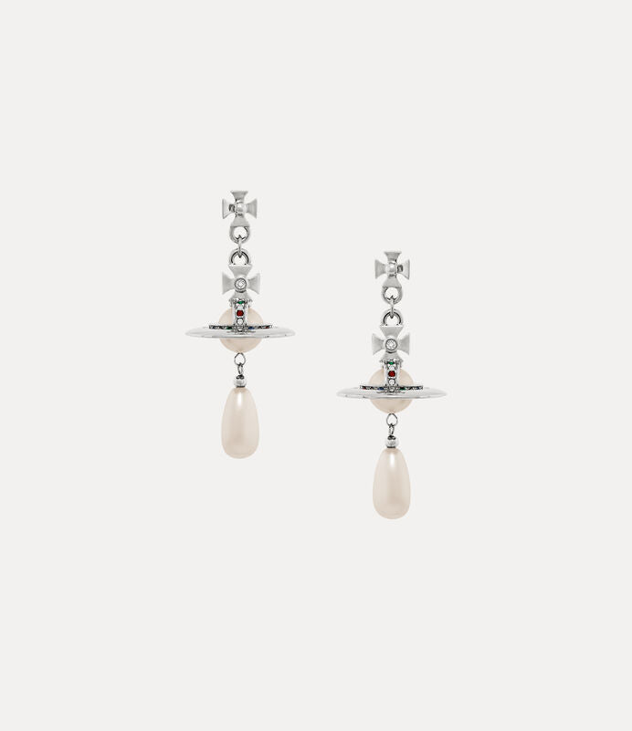 Vivienne Westwood Pearl Drop Earrings 夢幻立體珍珠土星耳環（共3色！）