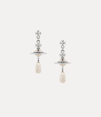 Vivienne Westwood Pearl Drop Earrings 夢幻立體珍珠土星耳環（共3色！）