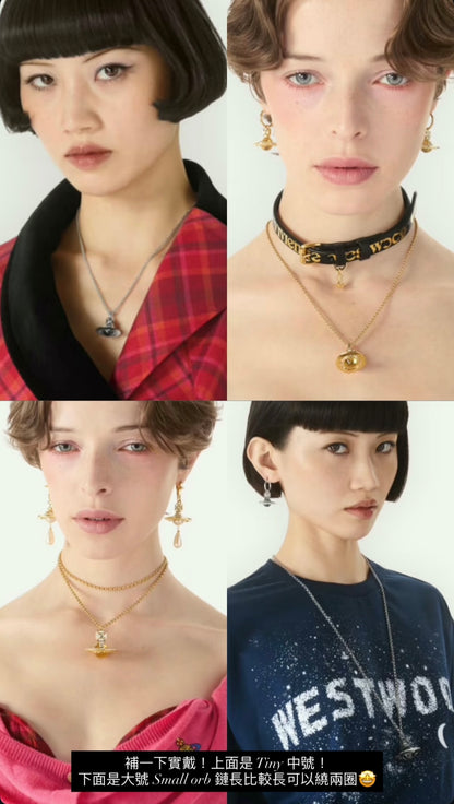 （現貨！）Vivienne Westwood X NANA VWXNANA限量聯名法瑯立體土星項鍊（共2色！）