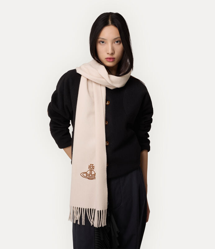 Vivienne Westwood Scarf 純羊毛長款素色圍巾