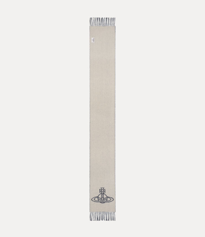 Vivienne Westwood 純羊毛刺繡土星圍巾