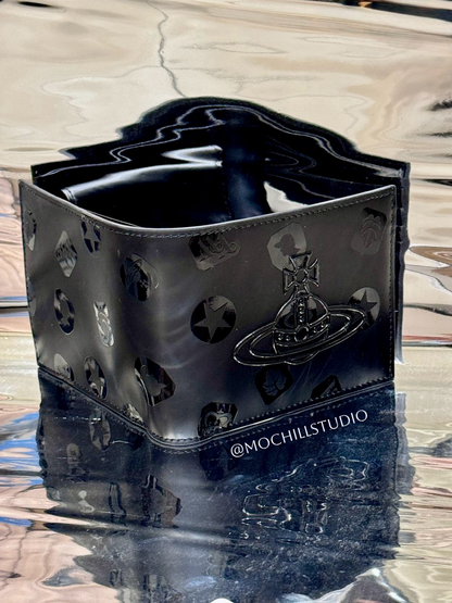 Vivienne Westwood Man. Bifold Wallet 啞光浮雕零錢袋皮夾