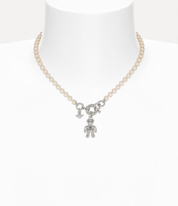 Vivienne Westwood Ruby Pearl Necklace 泰迪珍珠項鏈（共2色！）