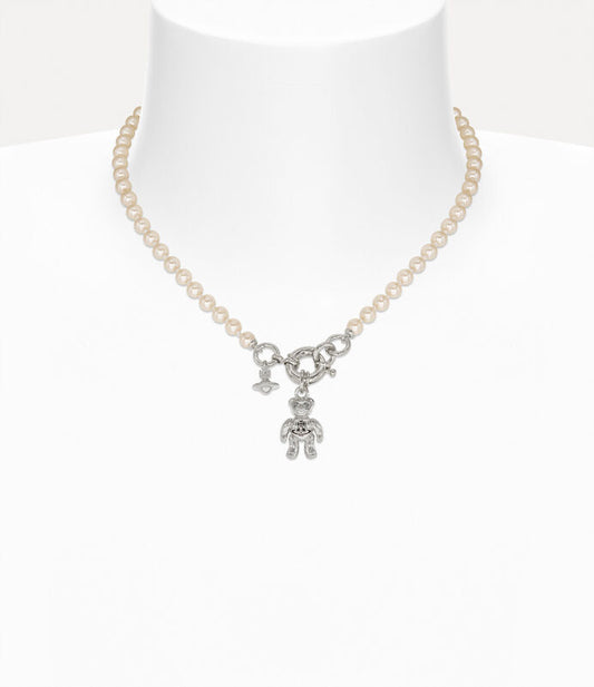 Vivienne Westwood Ruby Pearl Necklace 泰迪珍珠項鏈（共2色！）