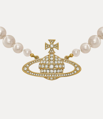 Vivienne Westwood One Row Pearl Necklace 大土星珍珠項鍊（共3色！）
