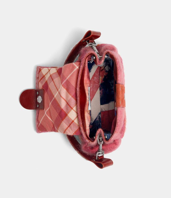 Vivienne Westwood Hazel Treasure Handbag 毛呢格紋雙背包