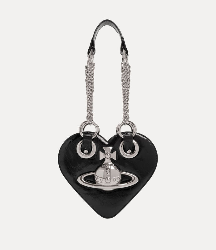 Vivienne Westwood Heart Chain Bag 立體土星愛心雙鏈包