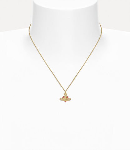 Vivienne Westwood New diamante heart pendant Necklace 復刻愛心土星項鍊