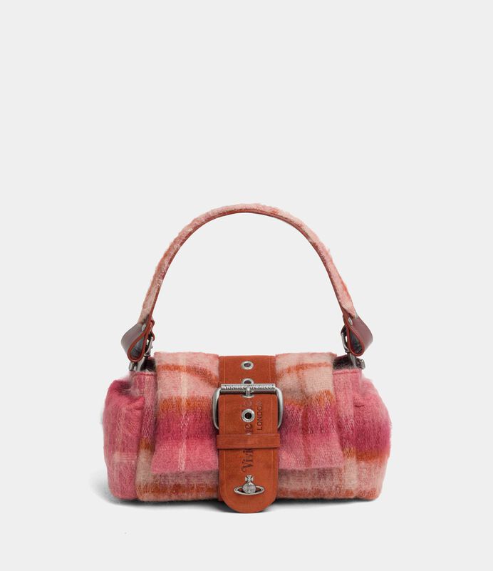 Vivienne Westwood Hazel Treasure Handbag 毛呢格紋雙背包