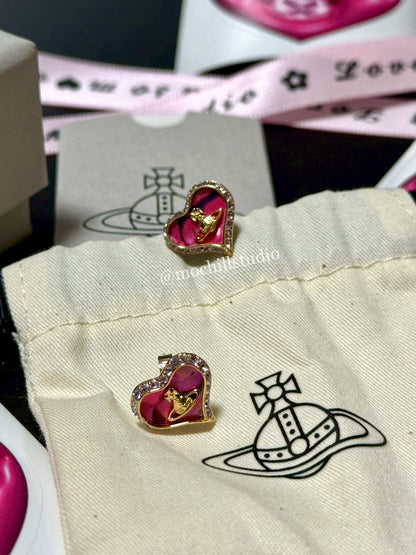 Vivienne Westwood Petra Earrings 愛心貝母耳環 （多色！）