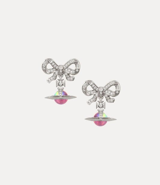 Vivienne Westwood Octavie Earrings 極光立體蝴蝶純銀土星耳環