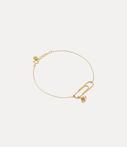 Vivienne Westwood Pimlico Bracelet 純金立體別針土星手鍊
