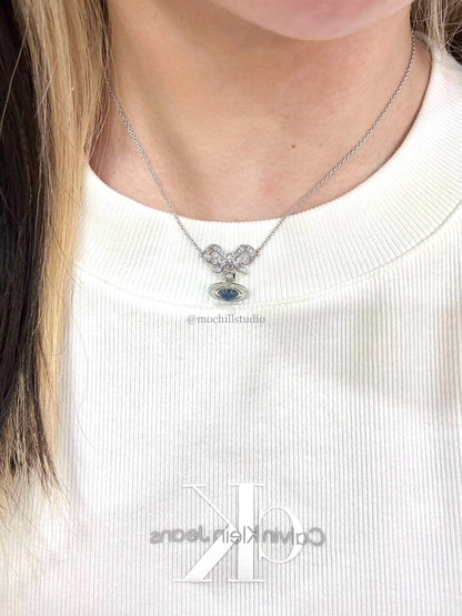 （限時特價！）Vivienne Westwood Octavie Necklace 夢幻立體蝴蝶結土星純銀項鍊（共7色！）