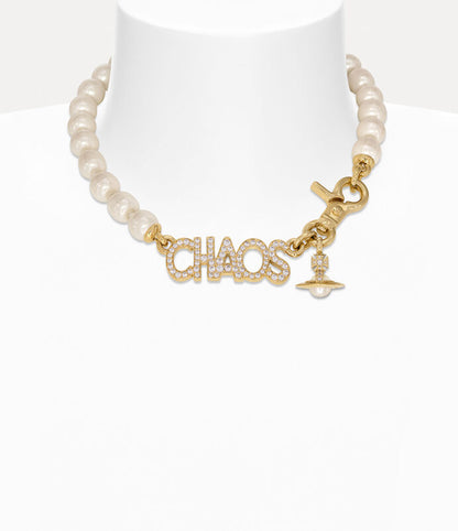 Vivienne Westwood Chaos Large Pearl Necklace 經典字母大珍珠項鍊（共2色！）