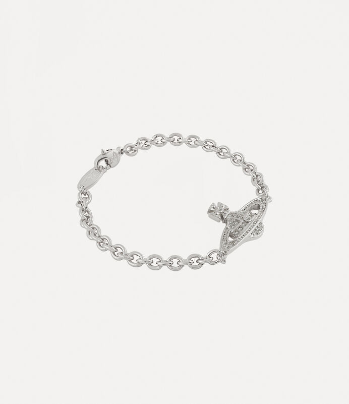 Vivienne Westwood Man. Mini Bas Relief Chain Bracelet 經典滿鑽手鍊