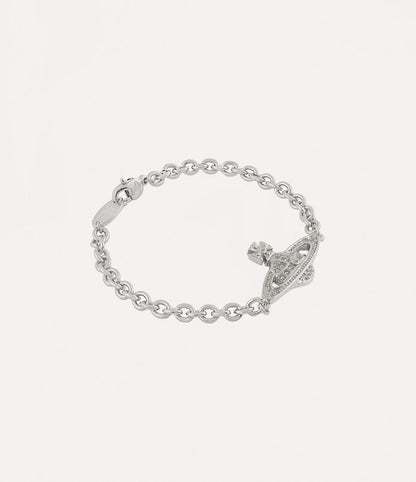 Vivienne Westwood Man. Mini Bas Relief Chain Bracelet 經典滿鑽手鍊