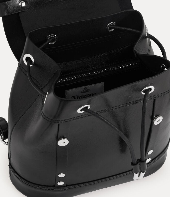 Vivienne Westwood Max Small Bag 立體土星牛皮束口後背包