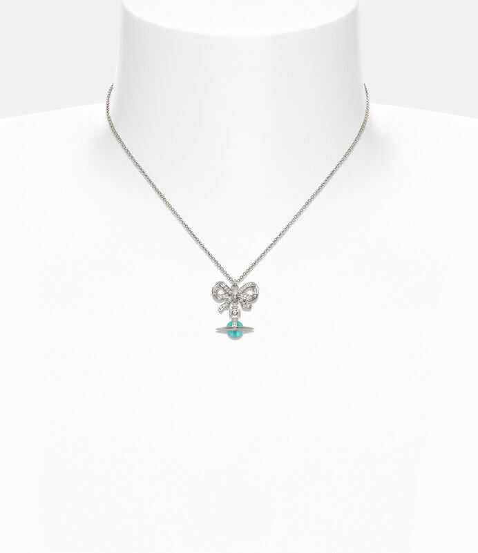 Vivienne Westwood Octavie Necklace 夢幻立體蝴蝶結土星純銀項鍊（共3色！）