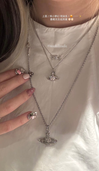 Vivienne Westwood Ariella Necklace 愛心水晶土星項鍊