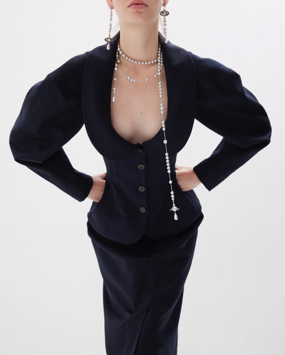Vivienne Westwood Broken Pearl Drop Earrings 夢幻立體破碎珍珠土星耳環（共4色！）