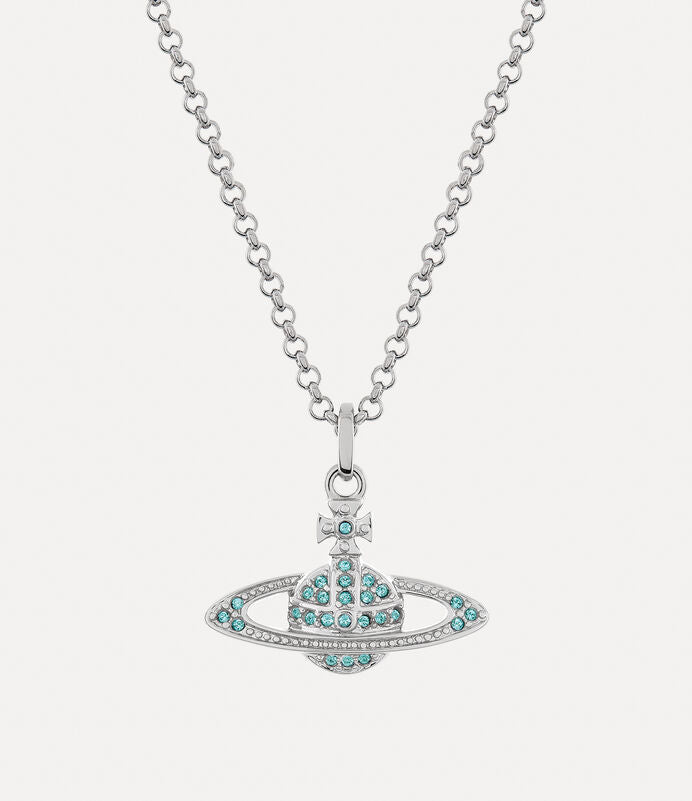 Vivienne Westwood Mini Bas Relief Necklace 經典滿鑽土星項鍊（共5色！）