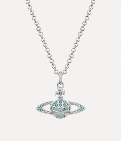 Vivienne Westwood Mini Bas Relief Necklace 經典滿鑽土星項鍊（共5色！）