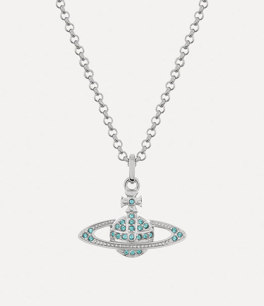 Vivienne Westwood Mini Bas Relief Necklace 經典滿鑽土星項鍊（共5色！）