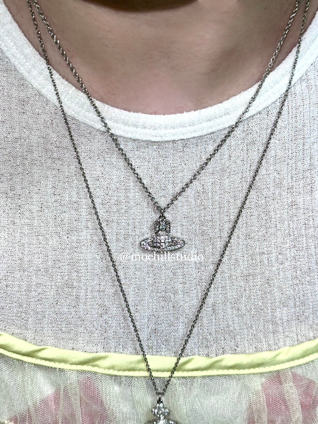 Vivienne Westwood Carmelo Necklace 經典滿鑽土星項鍊