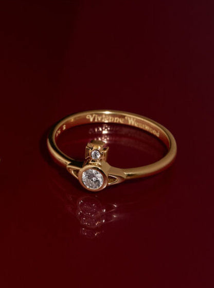 Vivienne Westwood Battersea Ring 純金小土星戒指