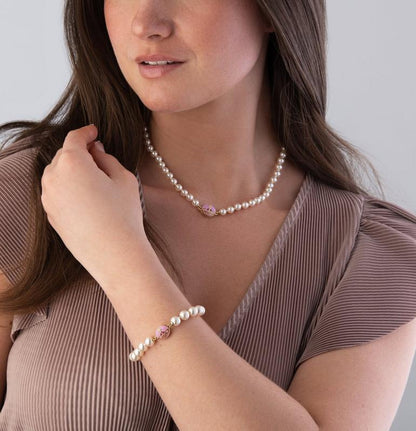 (現貨！) Vivienne Westwood Loelia Necklace 琺瑯扣珍珠頸鍊