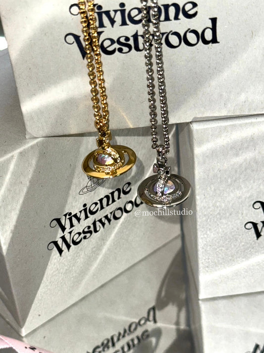 （現貨！）Vivienne Westwood New Petite & Tiny Aurora Orb Pendant Necklace 限定限量極光立體土星小號中號項鍊