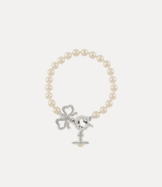 Vivienne Westwood Rigoberta Pearl Bracelet 夢幻珍珠蝴蝶結手鏈（共2色！）